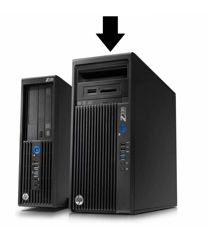 PC HP WorkStation Z230 Tour Intel I5-4570 RAM 8Go SDD 240Go